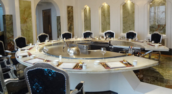 创绿圆形铁板烧设备