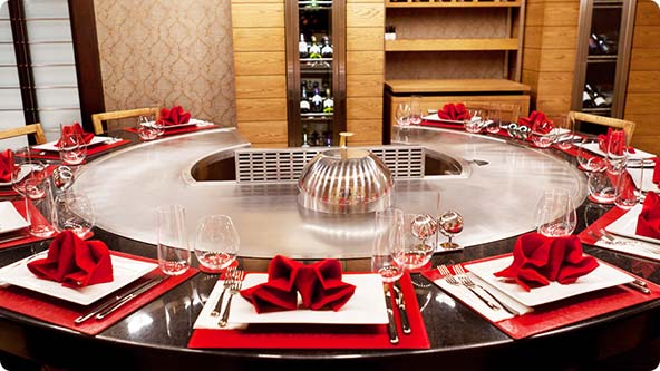 圆形铁板烧设备